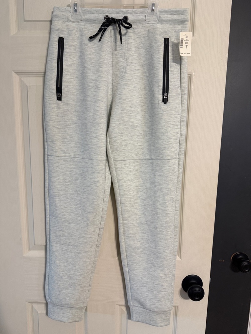 Aeropostale Light Gray Jogger Sweatpants with Black Trim